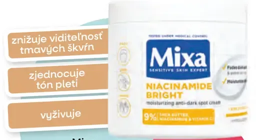 Mixa hydratačný krém proti tmavnúcim škvrnám s niacínamidom