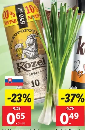 Velkopopovický Kozel plechovka