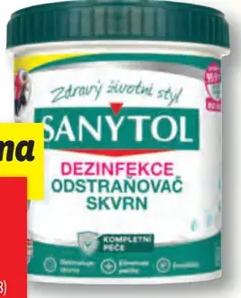Sanytol dezinfekčný odstraňovač škvŕn
