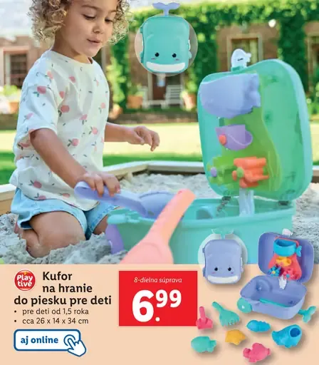 Playtive Kufor na hranie do piesku pre deti