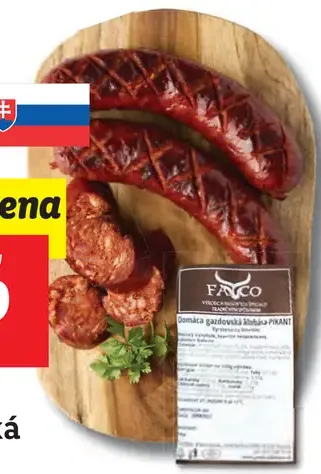 Domáca gazdovská klobása