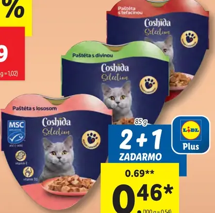Coshida Selection Paštéty pre mačky