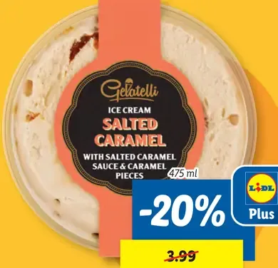 Gelatelli zmrzlinový pohár Salted Caramel