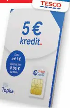 Tesco mobile SIM karta Topka
