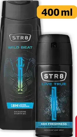 STR8 sprchovací gél a deodorant