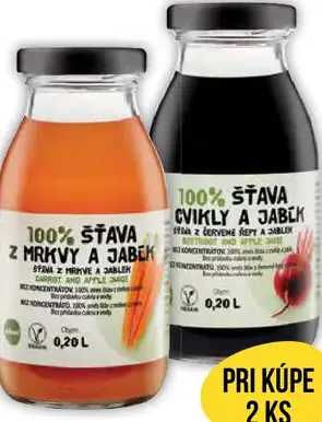 Zdravo 100% šťava z mrkvy a jabĺk