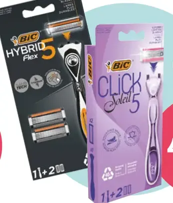 BIC Click Solei 5 / BIC Hybrid Flex holiaci strojček + náhradné hlavice