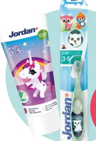 Jordan detská zubná kefka a pasta