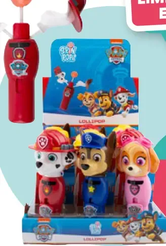 Paw Patrol Spin Pop hračka s lízankou