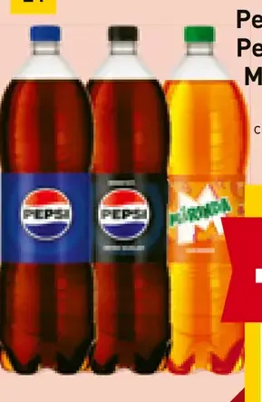Pepsi Zero, Pepsi Zero Cherry, Pepsi Zero Lemon, Mirinda, 7UP Zero