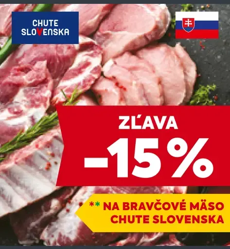 Bravčové mäso Chute Slovenska