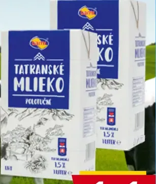 Tami Tatranské mlieko polotučné