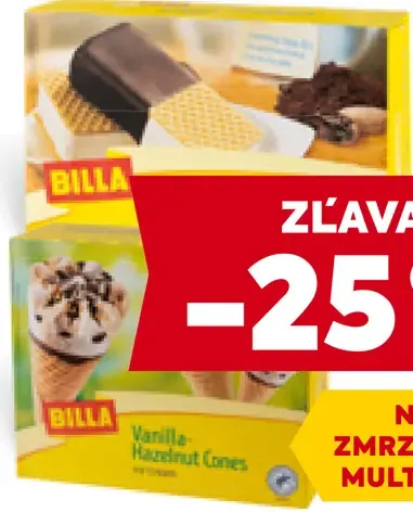 BILLA zmrzlinové multipacky