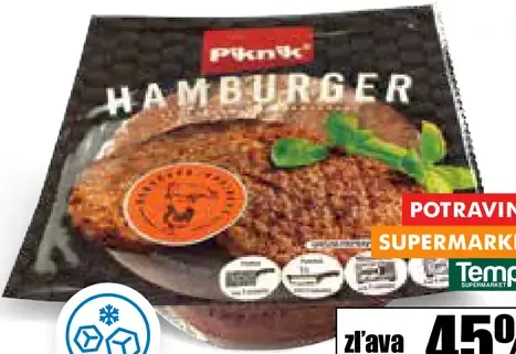PRIMA Hamburger bravčovo-hydinový chladený