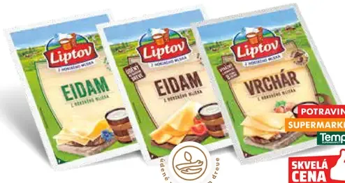 Liptov porciované plátky Eidam Vrchár