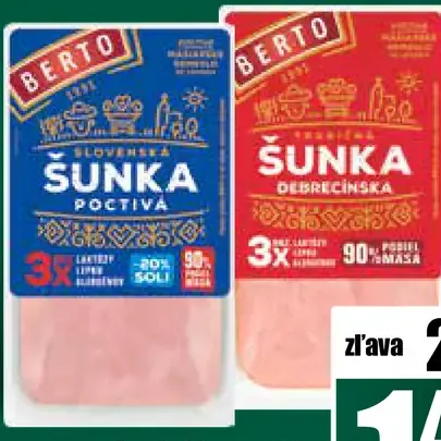 Berto Poctivá šunka