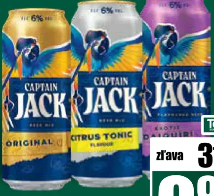 Captain Jack 3 druhy plechovka