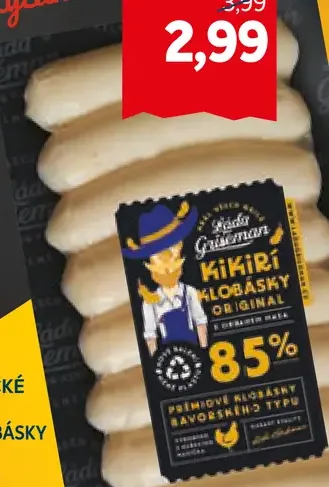 Kostelecké uzeniny Kikiří klobásky