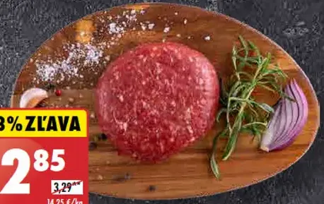 Maso uzeniny Polička Tatársky biftek