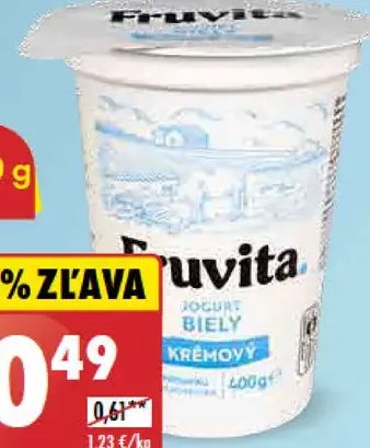 Fruvita Jogurt biely