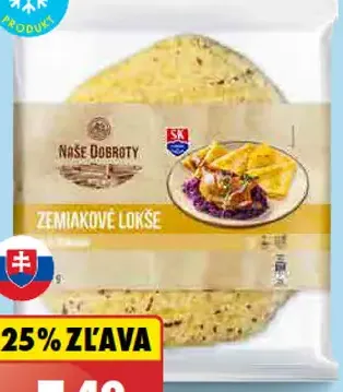Naše Dobroty Zemiakové lokše