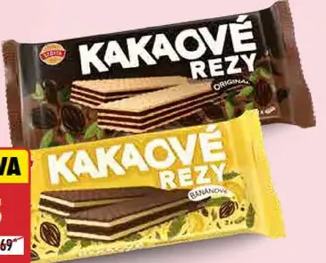Sedita Kakaové rezy originál/banán