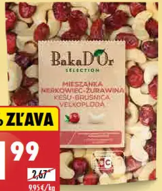 BakaD'Or Zmes kešu a brusnice