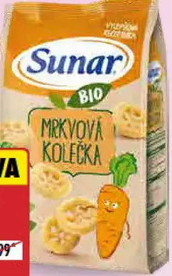 Sunar BIO detské chrumky mrkvové kolieska