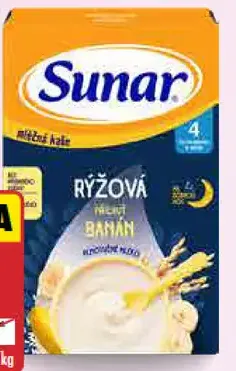 Sunar mliečna kaša ryžová s banánovou príchuťou