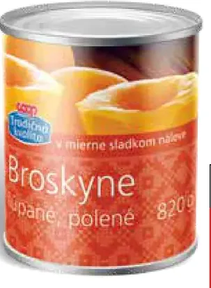 COOP Jednota Broskyne lúpané, polené