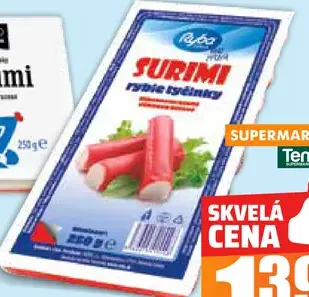 Rekar Surimi rybie tyčinky hlbokozmrazené