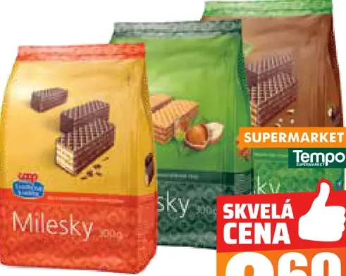 Tradičná kvalita Milesky krehké plátky