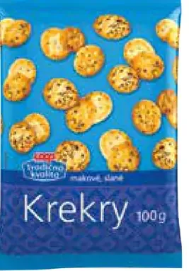 Tradičná kvalita Krekry makové, slané