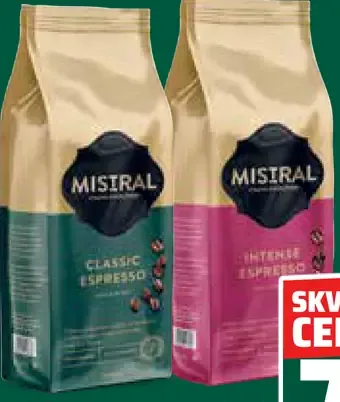 Mistral Basic Espresso pražená zrnková káva