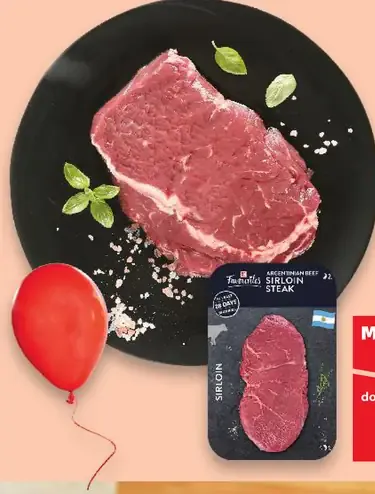 Favourites Argentínsky Sirloin steak hovädzí