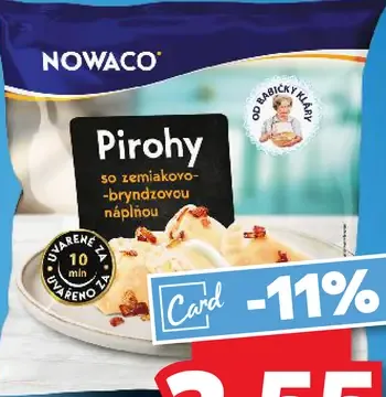 Nowaco Pirohy so zemiakovo-bryndzovou plnkou