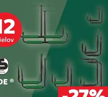 Parkside Sada závesných hákov
