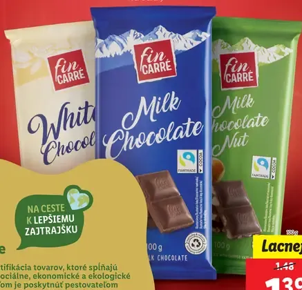 Fin Carré biela čokoláda