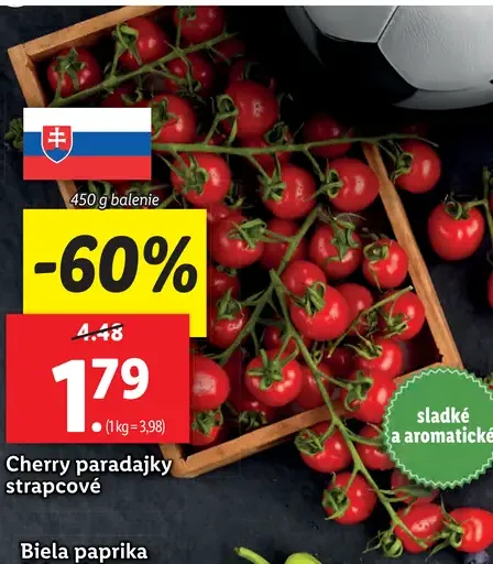 Paradajky cherry strapcové