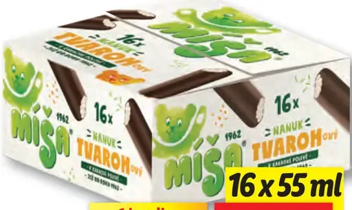 Míša mrazený tvarohový krém