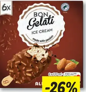 Bon Gelati Vanilkové nanuky