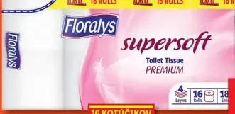 Floralys supersoft Toaletný papier