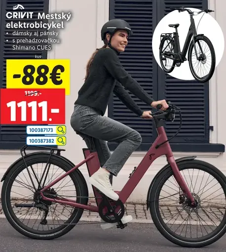 CRIVIT Mestský elektrobicykel