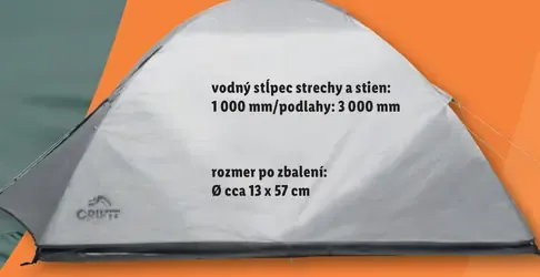 Crivit Samorozkladací stan pre 2 osoby