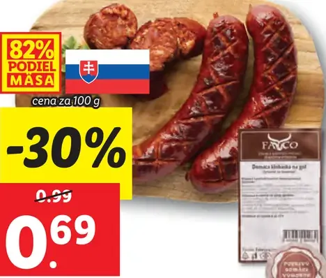 Domáca klobása na grilovanie