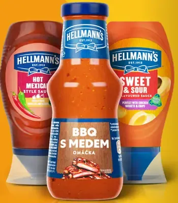 Hellmann's Omáčka Hot Mexican/Sweet & Sour/BBQ s medom
