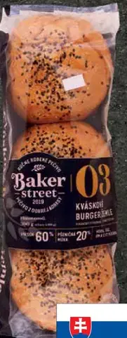 Baker Street kváskové burger žemle