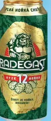 Radegast ryze hořké 12° plechovka