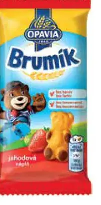 Opavia Brumík jahodová náplň