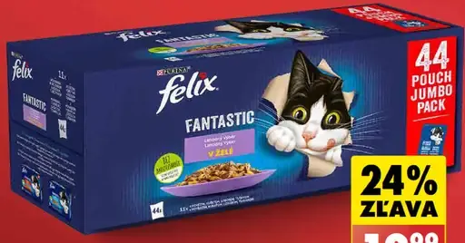 Felix Fantastic krmivo pre mačky kapsičky v želé